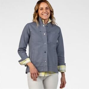 Stio Ralston Canvas Chore Utility Jacket Solitude Gray XL Shacket